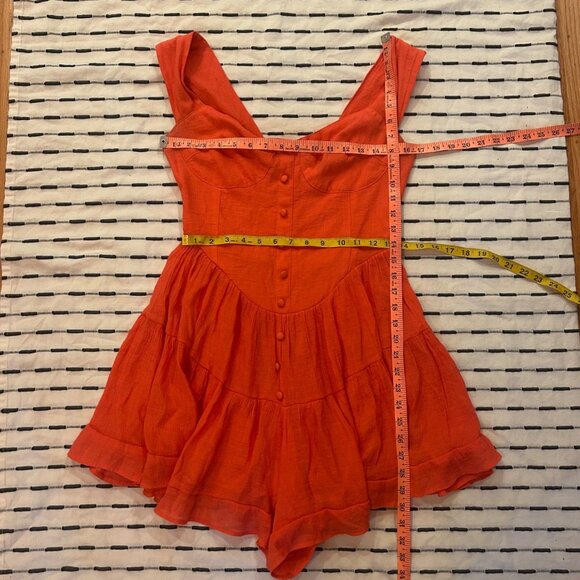 Vanessa Mooney Line Romper Women Sleeveless Casual Travel M - Picture 6 of 6